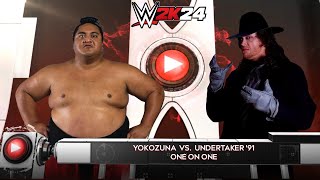 Wwe2k24  Yokozuna vs Undertaker 91  Wrestlemania 31 [upl. by Eiramadnil181]