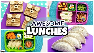 At Home Lunch Ideas 🍎 Kids REACT  What They Ate [upl. by Setsero]