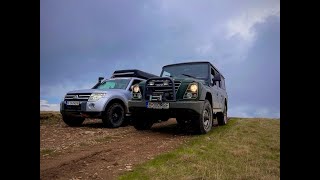 Mitsubishi Pajero vs Iveco Massif 1 4 Iunie 2023 [upl. by Mychael]