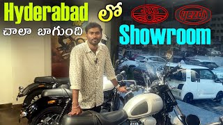 Jawa amp Yezdi Showroom in Hyderabad  TechTravelTelugu [upl. by Grishilde]