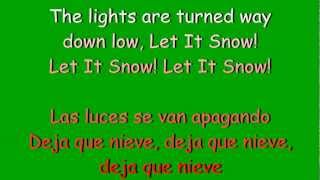 Glee  Let it snow lyrics amp traduccion en español [upl. by Akimrej]