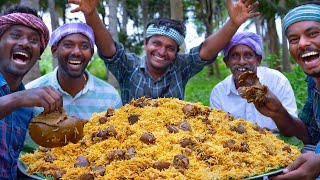 LIVER BIRYANI  Mutton Liver Biryani Cooking in Village  Biryani Recipe  Goat Liver Recipe [upl. by Nomrej]