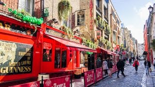 A walk through the Temple Bar area of Dublin Ireland [upl. by Onit]