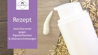 DIY Gesichtscreme selber machen gegen Pigmentflecken und Alterserscheinungen mit Kojisäure [upl. by Eilzel965]