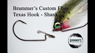 Fly Tying Brammers Custom Texas Hook  Shank for Weedless Baitfish Patterns [upl. by Tillinger590]