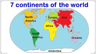 Facts The Seven Continent Of The World continents [upl. by Adnirual]