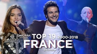 France in Eurovision  Top 19 20002018 [upl. by Nelly]