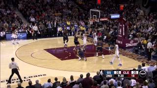 Andre Iguodala drops Matthew Dellavedova with crossover Warriors at Cavaliers [upl. by Larcher]