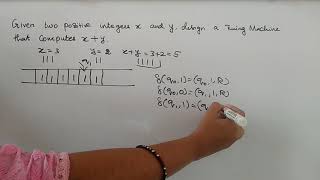 Theory of Computation  Turing machine  Design a turning machine that computes xy [upl. by Avirt89]