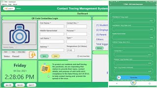 QR Codebased Contactless Login using Webcam with CTMS Contact Tracing Management System amp Android [upl. by Yesteb173]