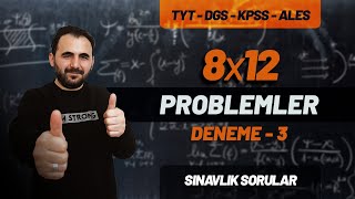 Problemler  TAKTİKLERLE Deneme  3 Çözümü   PDF  Marka Yayınları 8x12 Problemler Yektug Mat [upl. by Emanuela]