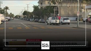 Police search for Long Beach hitandrun suspect who struck mom and baby in stroller [upl. by Iruahs396]