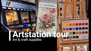 Artstation Tour  Art amp Craft Store Review  Art Stores in Mumbai India Artists amp Crafters Corner [upl. by Oinoitna]