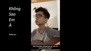 Không Sao Em À  Đinh Tùng Huy  Thắng Leo Cover  Guitar Cover Short [upl. by Ashlin467]