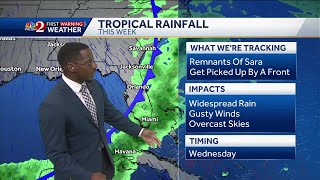 Sara weakens to tropical depression expected to bring rain to Central Florida this week [upl. by Carolyn]