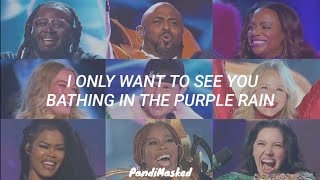 Nicole Scherzinger Performs quotPurple Rainquot By Prince Lyrics  The Masked Singer [upl. by Rannug651]