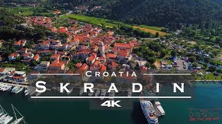 Skradin Croatia 🇭🇷  by drone 4K [upl. by Annoit]