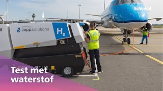 Eerste testen met waterstof Ground Power Unit op Schiphol [upl. by Chapen]