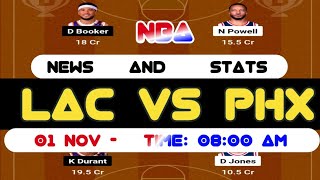 LACVSPHX  LAC VS PHX TEAM  LAC VS PHX PRIDICTION  NBATEAM  NBAPRIDICTION  NBALIVE  NBA [upl. by Malkin]