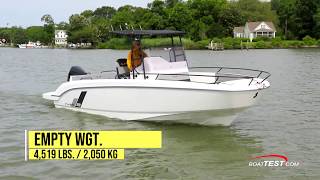 BENETEAU FLYER 8 23 SPACEdeck Overview from BoatTestcom [upl. by Oicnevuj]