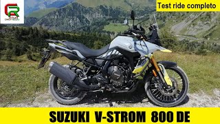 Suzuki VStrom 800 DE 2023 Test ride completo English subtitles [upl. by Aisatal401]