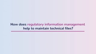 RIM 101 Part 4  How does RIM help to maintain technical files [upl. by Rider]