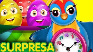 Hickory Dickory Dock  Ovos de Surpresa Brinquedos  ChuChu TV [upl. by Nref]