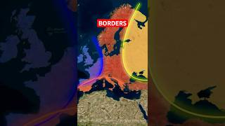 Where Are Europes Inner Boundaries  🔥🌍 shorts maps borders europe facts germany france [upl. by Nairod178]