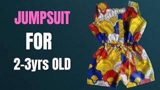 How to CUT and SEW a JUMPSUITPLAYSUIT for 23 years old DETAILED [upl. by Armanda]