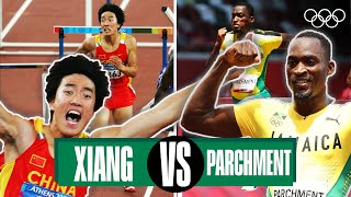 Liu Xiang 🆚 Hansle Parchment  110m hurdles  Headtohead [upl. by Wendell]