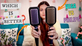 How to Choose the Best Hair Straightener Brush for Your Hair Type  VEGA Litstyle L1 vs Philips [upl. by Arva25]