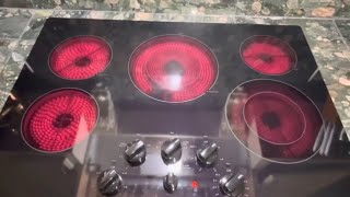 Electric Cooktop Stove installation Step by Step Upgrading from a 4 burner to a 5 burner Simple [upl. by Aihsatan]