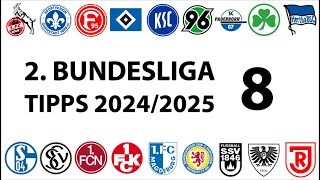 Bundesligatipps 2Liga  8Spieltag  Saison 20242025 [upl. by Ileek]