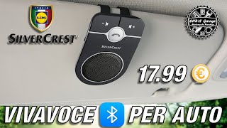 Vivavoce Bluetooth per auto Silvercrest LIDL a 1799 € [upl. by Illak49]