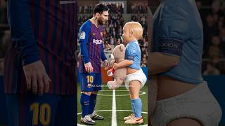 Messi vs Haaland All Versions 👶🏻😂 [upl. by Assirral]