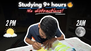 Exam Prep Ep2🔥  Studying 9 hours🔥  No Distractions🪴  Study With Me ✨ Productivity🌳2 YR MBBS🥼 [upl. by Candice]