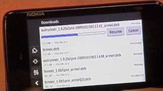 Firefox for Maemo beta 4 on the Nokia N900 [upl. by Hendel]