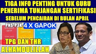 🔴TIGA INFORMASI PENTING BAGI GURU PENERIMA TUNJANGAN SERTIFIKASI [upl. by Tayyebeb]