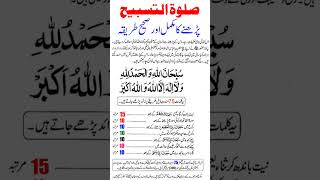 salatul tasbih padhne ka tarika shortfeed youtubeshorts ytshorts [upl. by Flann]