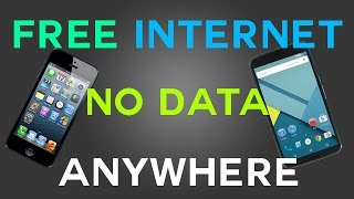 WORKING Internet WITHOUT Mobile DATA Available for FREE Android iPhone Simple Easy Quick 2020 [upl. by Ferrel]