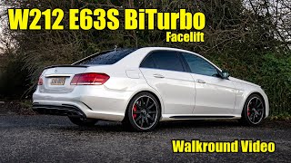 Mercedes W212 E63 S Facelift  Walk Around Video Exhaust Sound [upl. by Kilmarx]