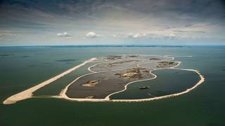 Marker Wadden 5 new islands in the Netherlands new dutch nature park on artificial islands [upl. by Anilatac]