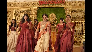 Kerala Wedding Dance full Video  Saranya ❤ Anil  Bride amp Cousins Dance Performance  2023 [upl. by Kampmann]