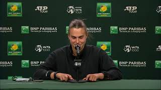 Aryna Sabalenka Press Conference Following Final Loss 2023 BNP Paribas Open [upl. by Airemat]