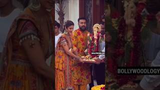 Shilpa Shetty ke ghar ke Ganapati bappa visarjan aarti  Bollywoodlogy  Deva Shree Ganesha Song [upl. by Sillihp786]