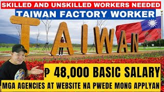 TAIWAN FACTORY WORKER JOB HIRING 2024  AGENCIES WHERE TO APPLY [upl. by Athal]