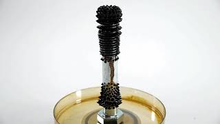 Ferrofluid moving on a screw [upl. by Epstein]