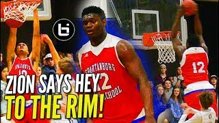 Zion Williamson Goes OFF THE BACKBOARD in Rivalry Game [upl. by Sharos134]