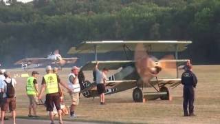 Oldtimer meeting Hahnweide 2016 Fokker Dr1 and Fokker EIII [upl. by Ihsorih]