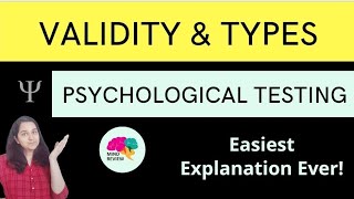 Validity in Detail  Psychological Testing  Mind Review [upl. by Harvard]